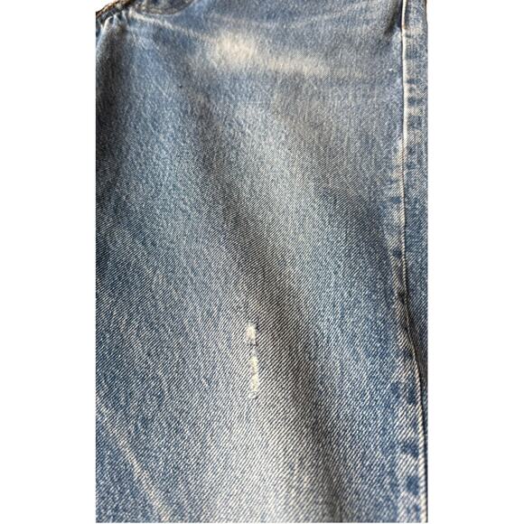 Vintage Levi’s 501 Jeans 1980s Selvedge Red Tag Blank USA W34 L36 -Actual 32/32 - Picture 13 of 16
